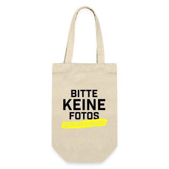 Bitte keine Fotos ich bin krankgeschrieben - Geschenkbeutel für Flaschen - Natur - Vorne