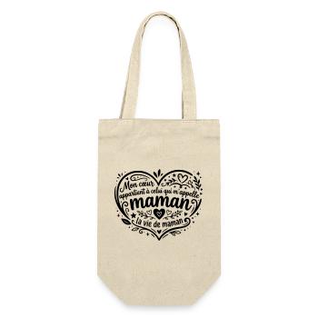 La vie de maman  - Sac à bouteille - nature - Devant