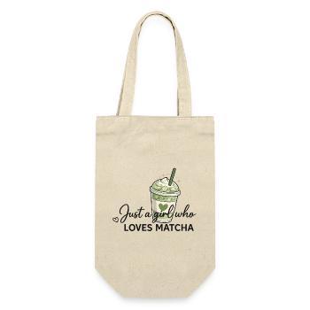 Only one girl loves matcha - Gift Bag for Bottles - nature - Front