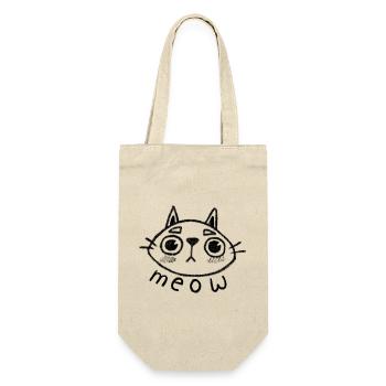 Cat meow - Gift Bag for Bottles - nature - Front