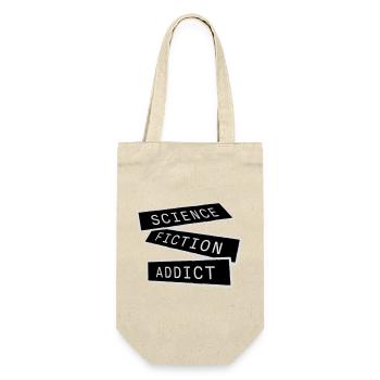 Science Fiction Addict Sci Fi Lover Quote Text - Gift Bag for Bottles - nature - Front