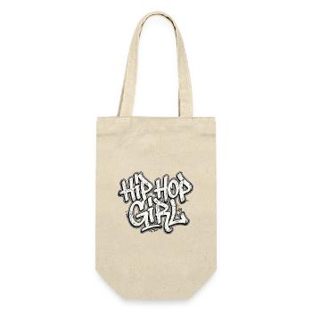 Griffonnage de fille hip-hop - Sac à bouteille - nature - Devant