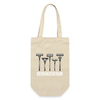 Leiter vom Rechenzentrum Gartenoutfit Gartenarbeit - Geschenkbeutel für Flaschen - Natur - Vorne