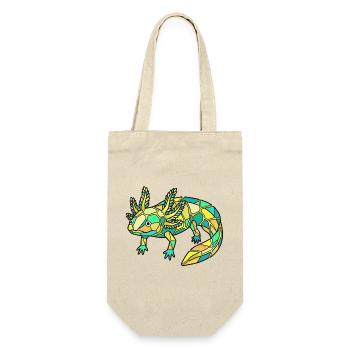 Mosaïque géométrique d’axolotls - Sac à bouteille - nature - Devant