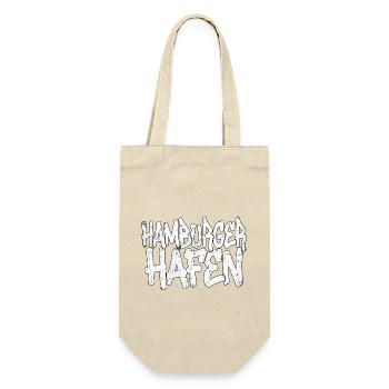 Hamburger Hafen Graffiti - Geschenkbeutel für Flaschen - Natur - Vorne