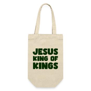 Jesus König der Könige - Geschenkbeutel für Flaschen - Natur - Vorne