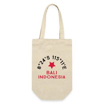 Bali - Geschenkbeutel für Flaschen - Natur - Vorne