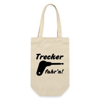 Trecker fahr'n! - Geschenkbeutel für Flaschen - Natur - Vorne