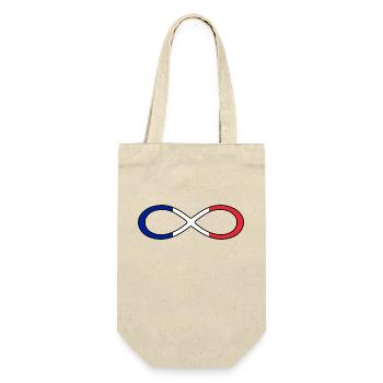 France flag infinity icon France infinity - Gift Bag for Bottles - nature - Front