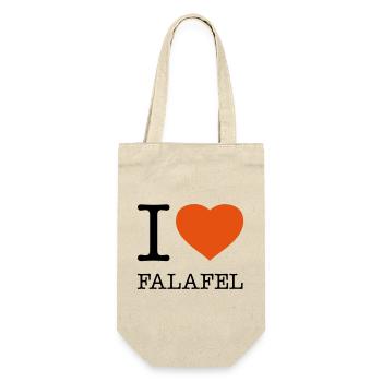 I LOVE FALAFEL - Sac à bouteille - nature - Devant