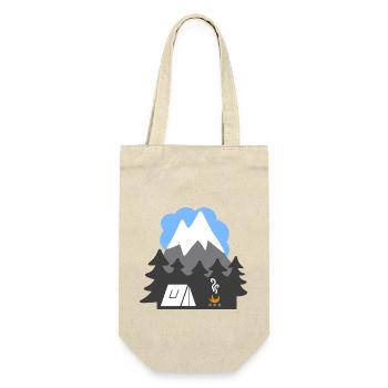 NATURE TENTS MOUNTAINS HEAVEN - Gift Bag for Bottles - nature - Front
