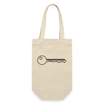 key - Gift Bag for Bottles - nature - Front