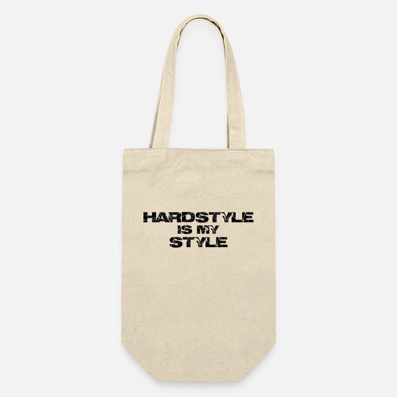 hardstyle is my style - Geschenkbeutel für Flaschen - Natur