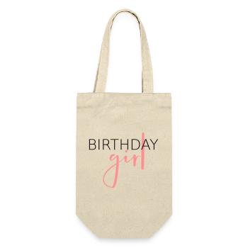 Anniversaire fille - idée cadeau anniversaire enfant - Sac à bouteille - nature - Devant