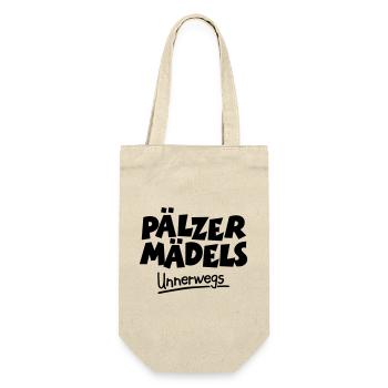 Pälzer Mädels unnerwegs - Pfälzer Mädels unterwegs - Geschenkbeutel für Flaschen - Natur - Vorne