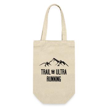 Trail Running und Ultra Running - Geschenkbeutel für Flaschen - Natur - Vorne