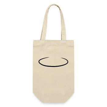 Angel Ring Circle Black - Gift Bag for Bottles - nature - Front