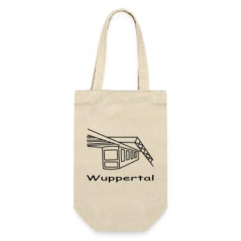 schwebebahn wuppertal - Geschenkbeutel für Flaschen - Natur - Vorne