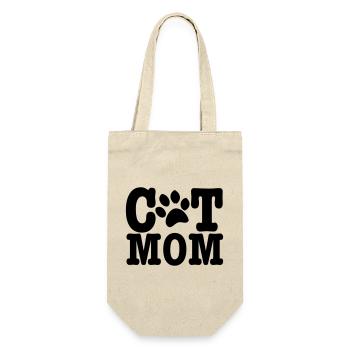 cat mom - Gift Bag for Bottles - nature - Front
