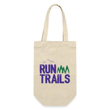 Run Trails - Gift Bag for Bottles - nature - Front