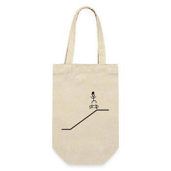 Skateboard Kickflip Jeunes Cap Cool - Sac à bouteille - nature - Devant