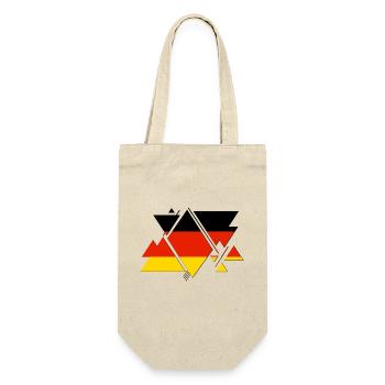 Deutschland Germany Flagge Flag - Geschenkbeutel für Flaschen - Natur - Vorne