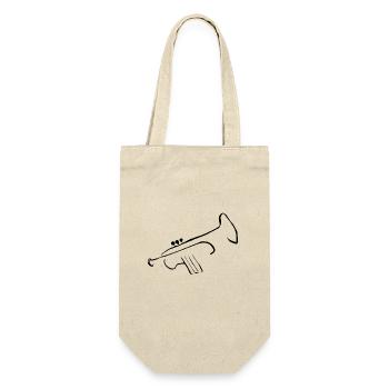 Pure trumpet 2 - Gift Bag for Bottles - nature - Front