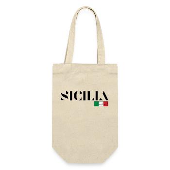 SIZILIEN SICILIA ITALIEN ITALIA URLAUB (b) - Geschenkbeutel für Flaschen - Natur - Vorne