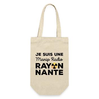 Je suis une manip radio rayonnante Radiologie - Sac à bouteille - nature - Devant