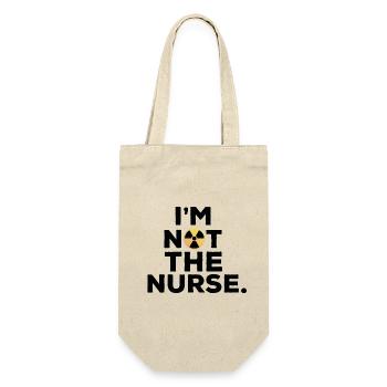 I'm not the nurse Humour Manip Radio Radiologie - Gift Bag for Bottles - nature - Front