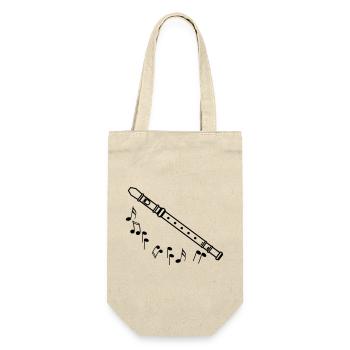 Recorder shadow with black tones - Gift Bag for Bottles - nature - Front