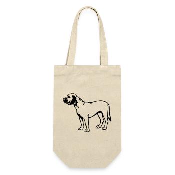 Hannoverscher Schweisshund - Geschenkbeutel für Flaschen - Natur - Vorne