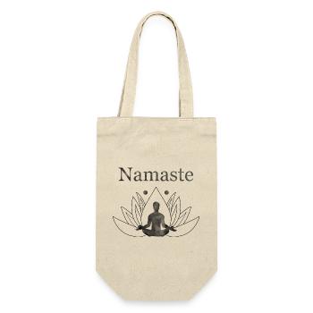 Yoga - Geschenkbeutel für Flaschen - Natur - Vorne