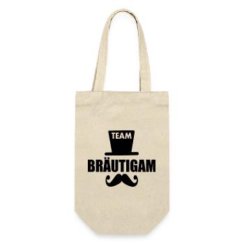 Team bräutigam - Geschenkbeutel für Flaschen - Natur - Vorne