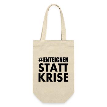 Enteignen statt krise - Geschenkbeutel für Flaschen - Natur - Vorne