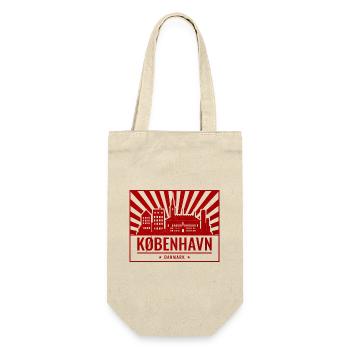 Copenhagen Skyline - Gift Bag for Bottles - nature - Front