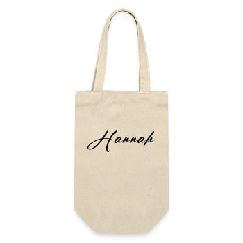 hannah - Geschenkbeutel für Flaschen - Natur - Vorne