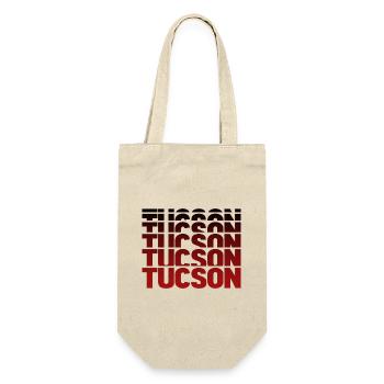 Tucson Schriftzug Gradient Poster - Geschenkbeutel für Flaschen - Natur - Vorne