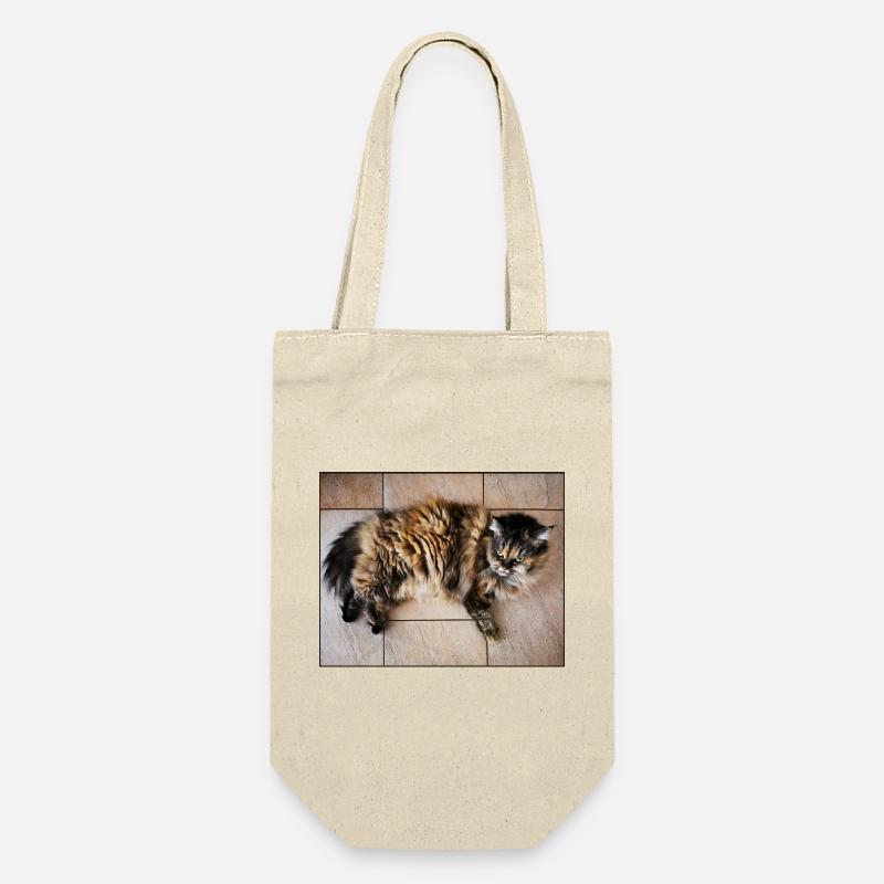 Kitty Cat - Gift Bag for Bottles - nature