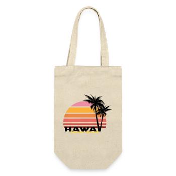 Hawaii dream beach - Geschenkbeutel für Flaschen - Natur - Vorne