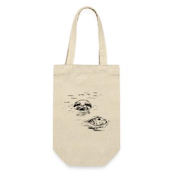 Sceaux dessinés à la main, Shetland - Sac à bouteille - nature - Devant