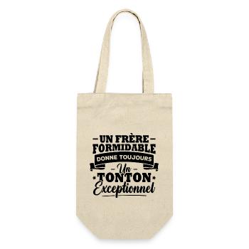 Un frère formidable donne un tonton exceptionnel - Sac à bouteille - nature - Devant