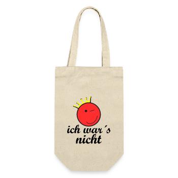 Ich war es nicht - Geschenkbeutel für Flaschen - Natur - Vorne