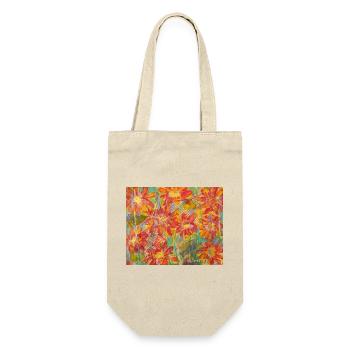 Living flower meadow in impression style - Gift Bag for Bottles - nature - Front