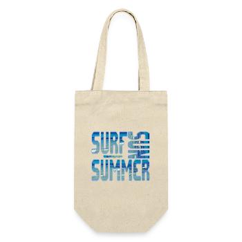 Sommer Surf Blue Strand Meer Wasser Sonne - Geschenkbeutel für Flaschen - Natur - Vorne
