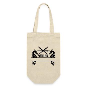 Viking Trois épées Deux dragons Viking - Sac à bouteille - nature - Devant