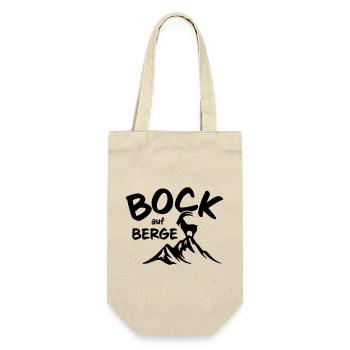 Bock auf Berge - Geschenkbeutel für Flaschen - Natur - Vorne