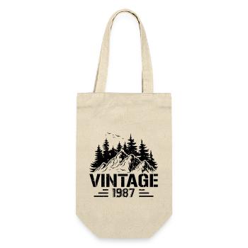 T-Shirt VINTAGE 1987 - Gift Bag for Bottles - nature - Front