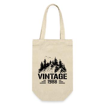 T-Shirt VINTAGE 1988 - Gift Bag for Bottles - nature - Front