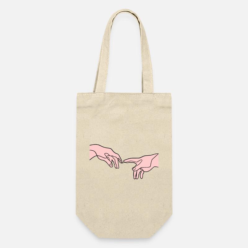 The Creation of Adam hands - Gift Bag for Bottles - nature